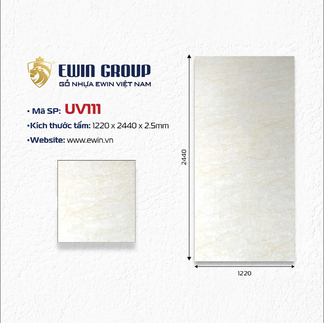 UV111 – Marble vàng kem