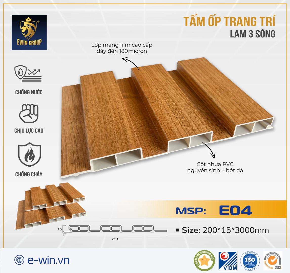 Tấm ốp lam 3 sóng – MSP: E04