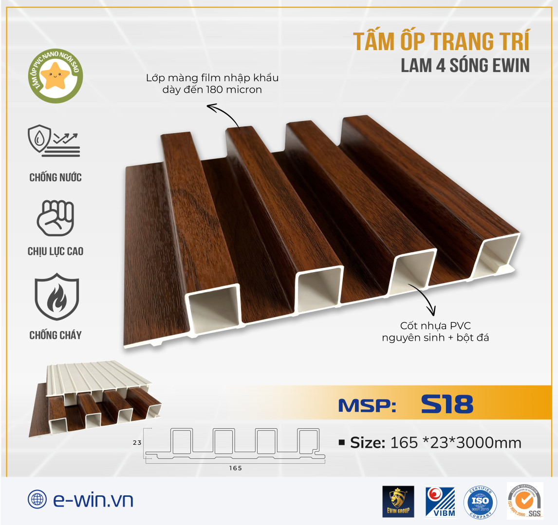 Tấm ốp lam 4 sóng – MSP: S18