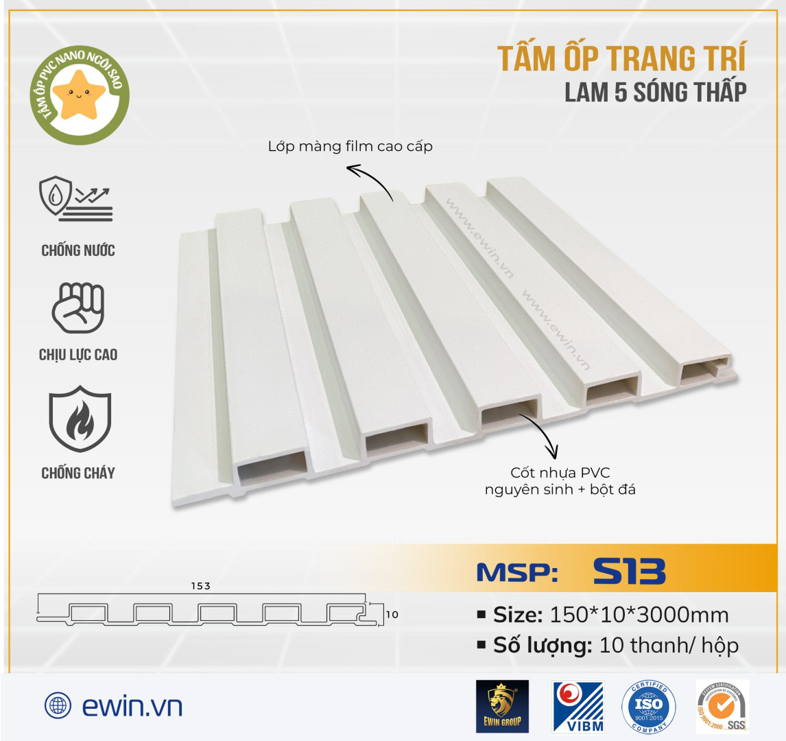 Tấm ốp lam 5 sóng – MSP: S13