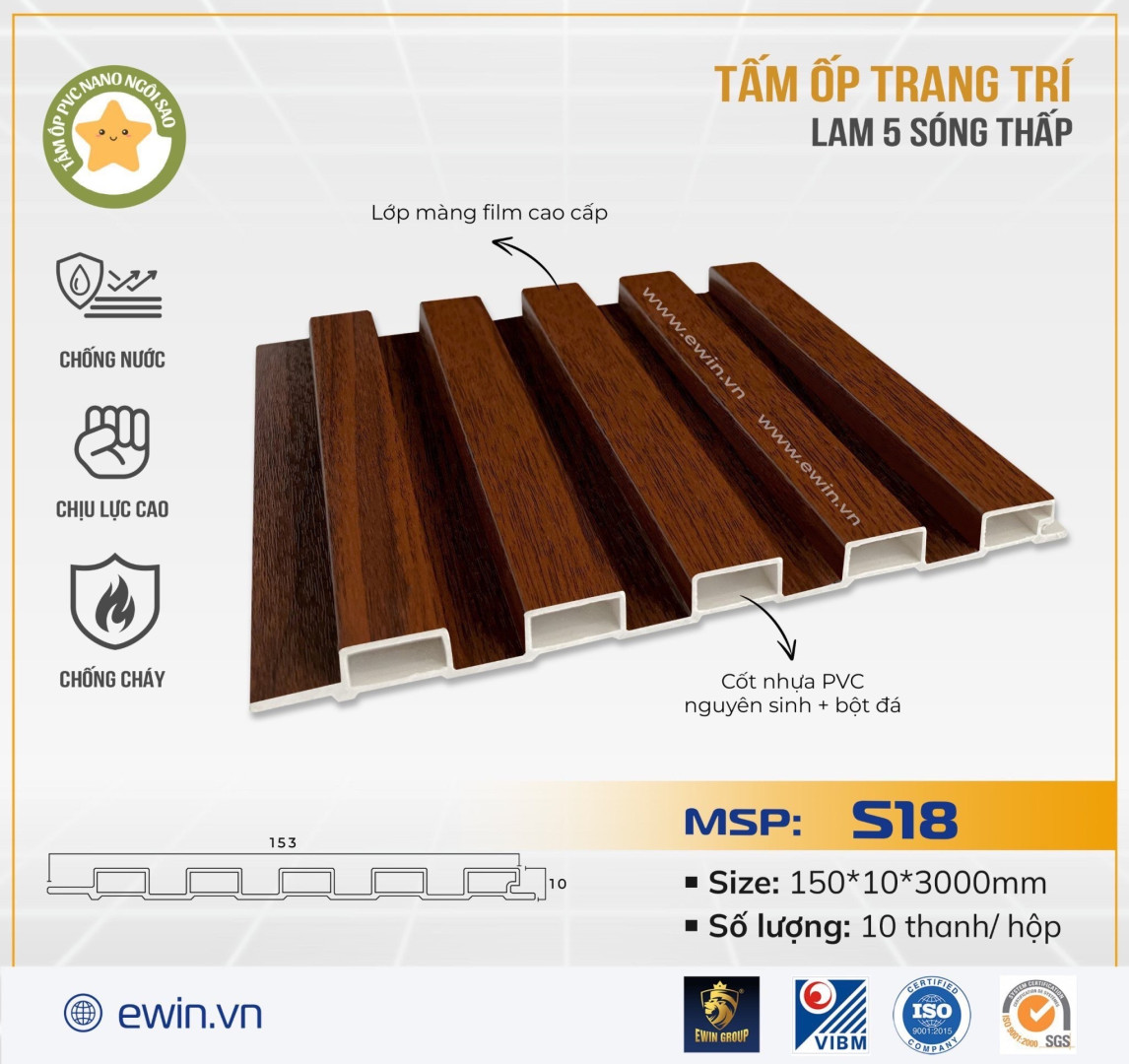 Tấm ốp lam 5 sóng – MSP: S18