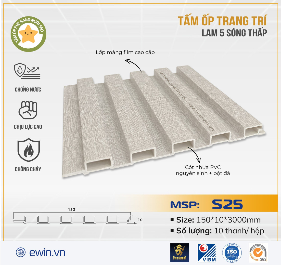 Tấm ốp lam 5 sóng – MSP: S25