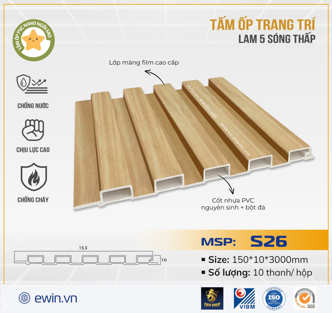 Tấm ốp lam 5 sóng – MSP: S26