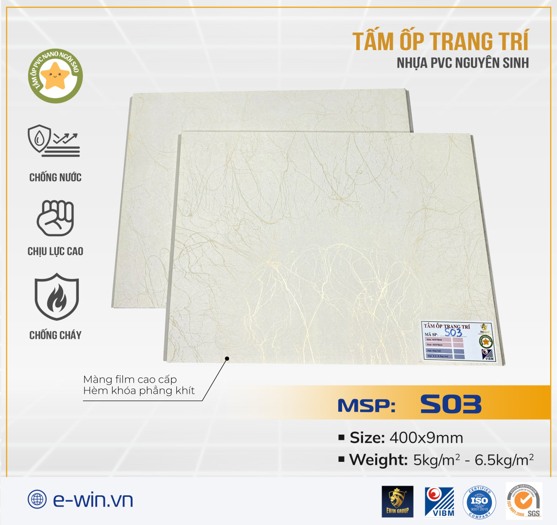 Tấm ốp Nano Ngôi sao S03
