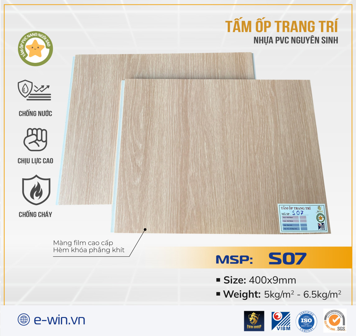 Tấm ốp Nano Ngôi sao S07
