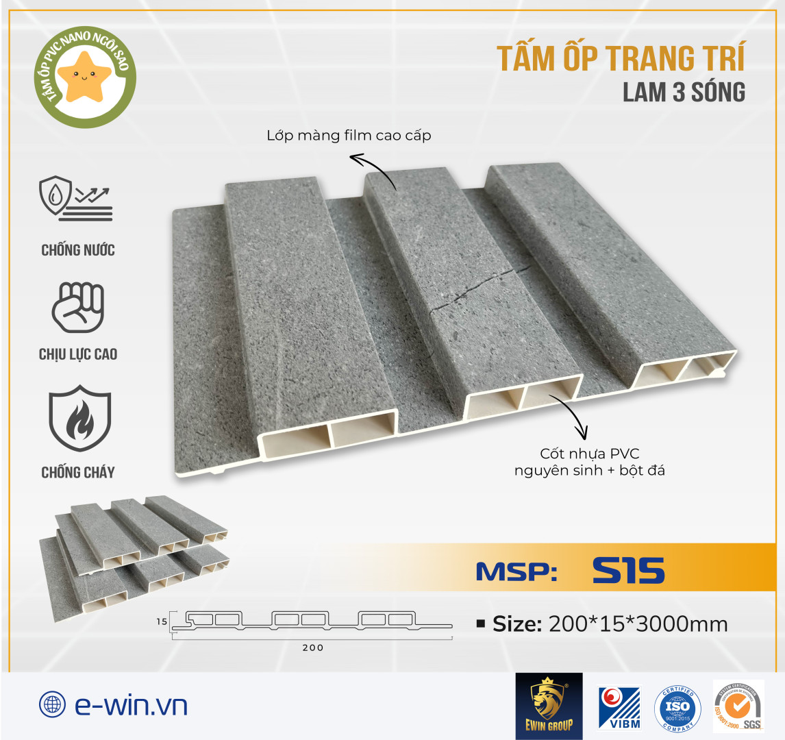 Tấm ốp lam 3 sóng – MSP: S15