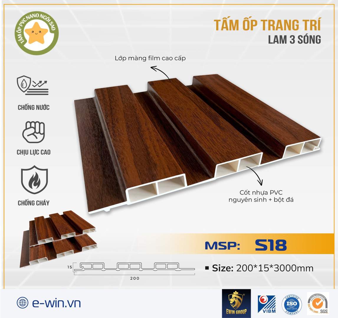 Tấm ốp lam 3 sóng – MSP: S18