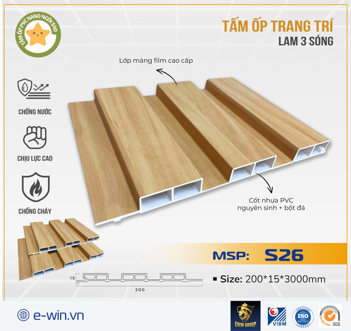 Tấm ốp lam 3 sóng – MSP: S26