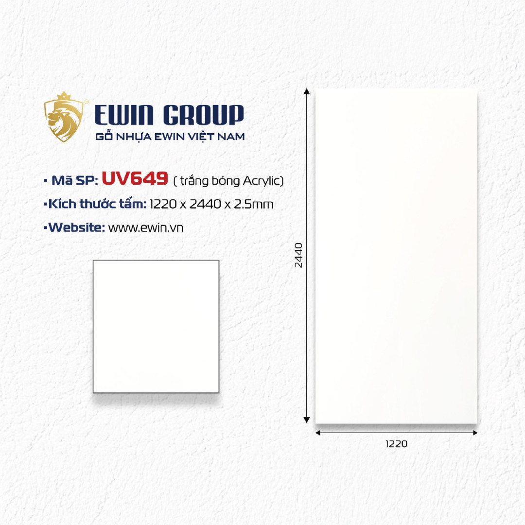 UV649 – Trắng bóng Acrylic