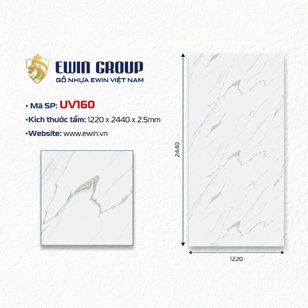 UV160 – Marble trắng vân chớp