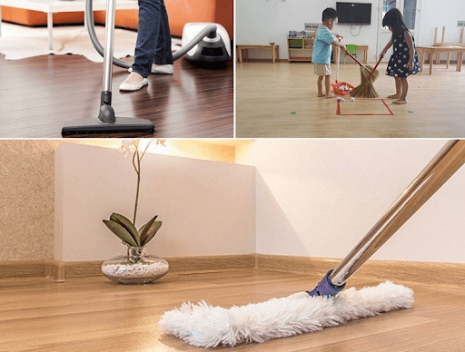Cách vệ sinh sàn nhựa giả gỗ đơn giản và hiệu quả NHẤT