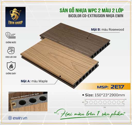Sàn gỗ nhựa 2E17
