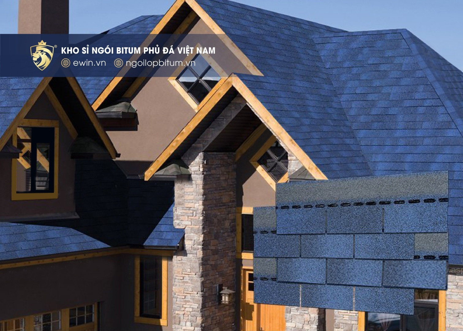 Ngói lợp Bitum Ewin
