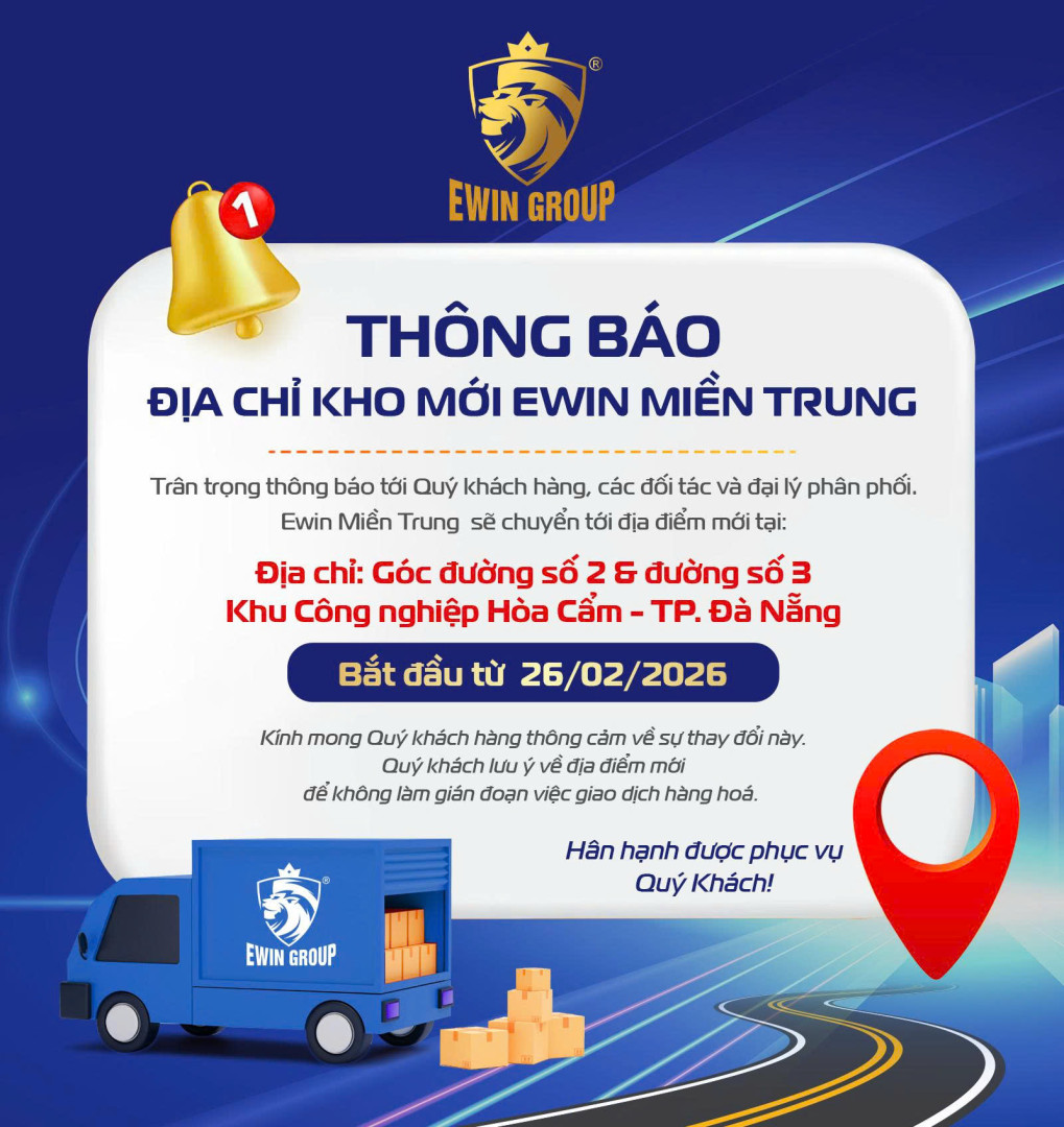 Thông báo thay đổi địa chỉ kinh doanh Tổng Kho Gỗ Nhựa Ewin Miền Trung từ 26/02/2026