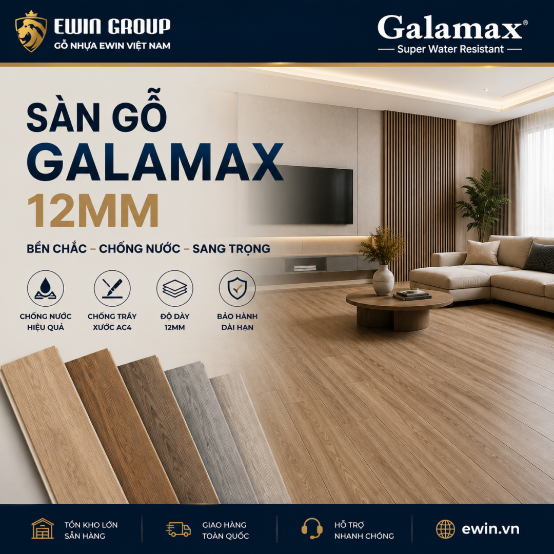 Sàn Gỗ Galamax 12mm