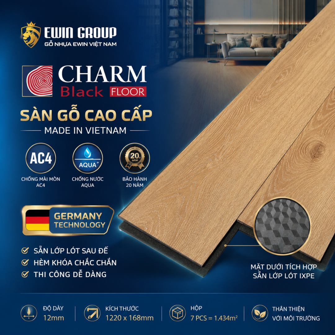 Sàn gỗ Charm cao cấp